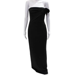 Black Halo Divina Maxi Dress Size 4 Black